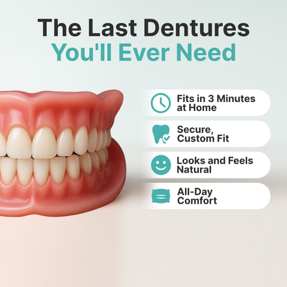 ✨Ends Today: 70% OFF! Audacle⏰ Custom-Fit Full Functional Dentures Make you more confident